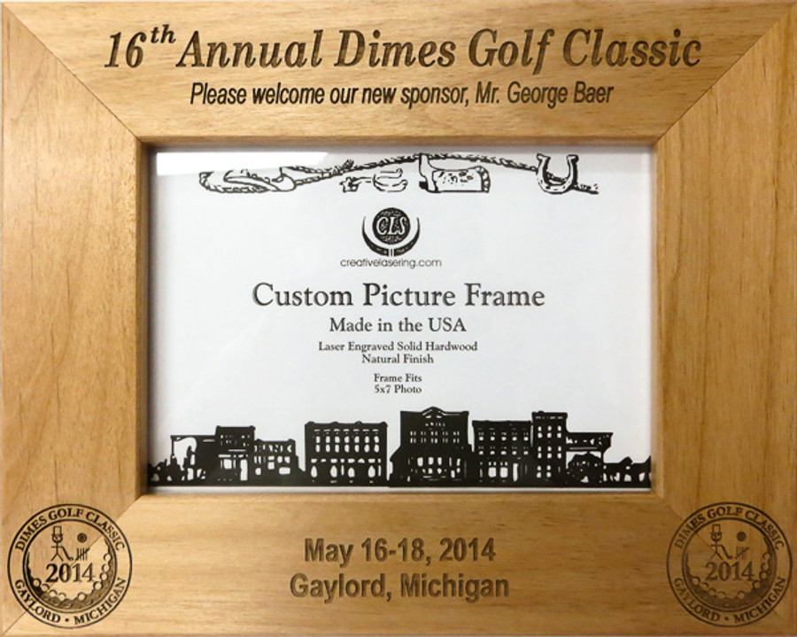 Commemorative Charity Golf tournament picture frame. Commemorative Charity Golf tournament picture frame.