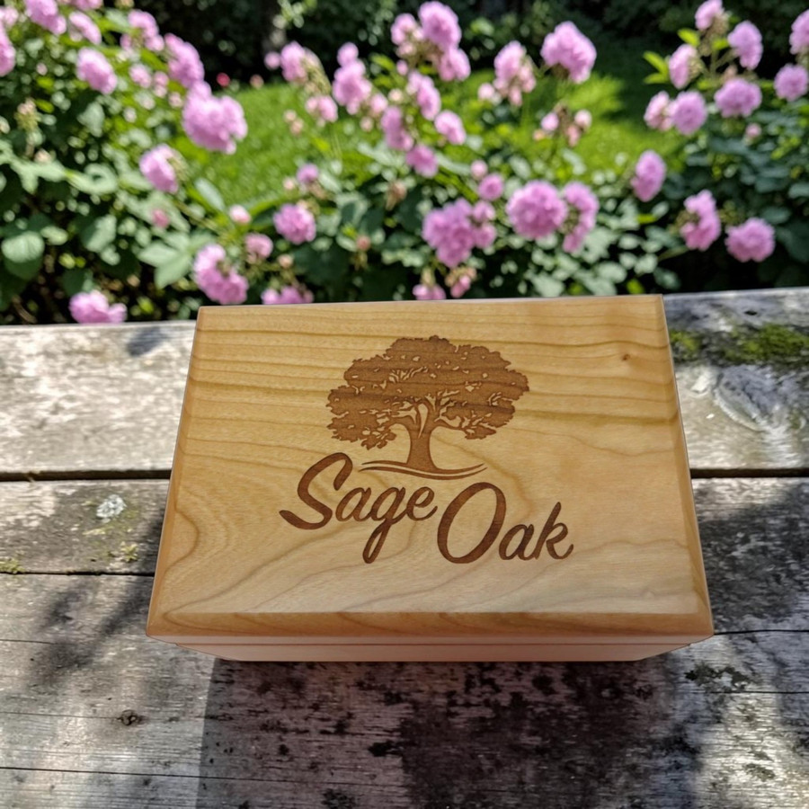  This personalized hinged-box is designed to hold a variety of items such as candy, jewelry, business cards, pens or golf balls. 