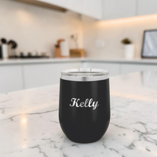 Personalized Wine Tumbler - 12 oz. Vacuum Insulated