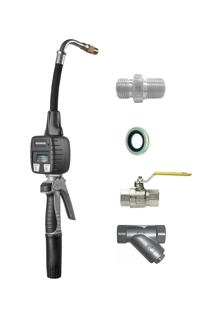 SAMOA Digital Hose End Meter Kit for 1/2" Oil Hose Reels