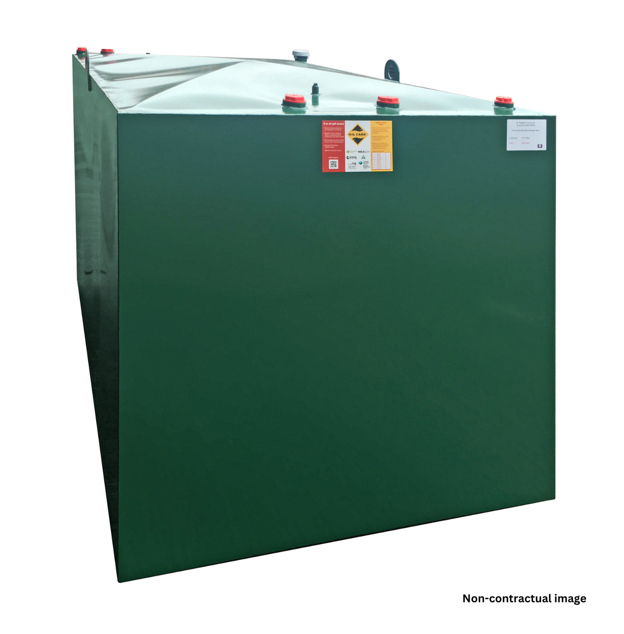 5000 Litre Totally Enclosed Bunded Steel Oil/Waste Oil Tank (8ft x