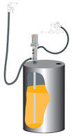 SAMOA Pumpmaster 4, 3:1 & 5:1 Ratio Air Operated High Volume Drum Mounted Oil Pump Kit for 205 Litre Drums