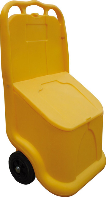 75 Litres Capacity Mobile Grit Bin - Yellow