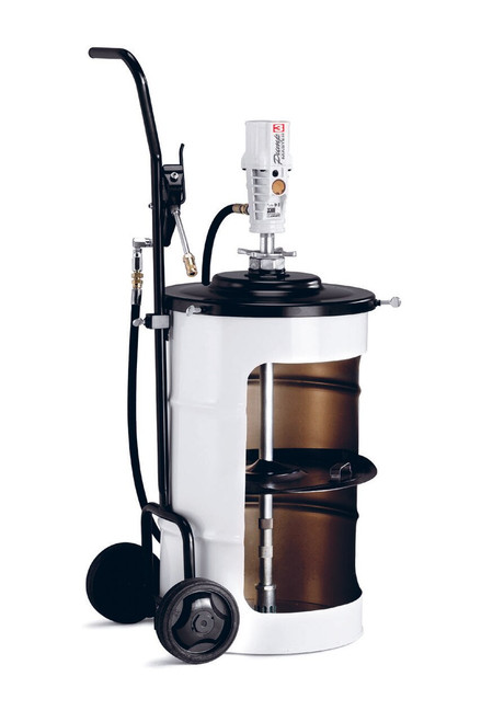 SAMOA Pumpmaster 3, 55:1 Ratio Air Operated Mobile Grease Unit for 50kg Drums (with 2 wheel trolley)