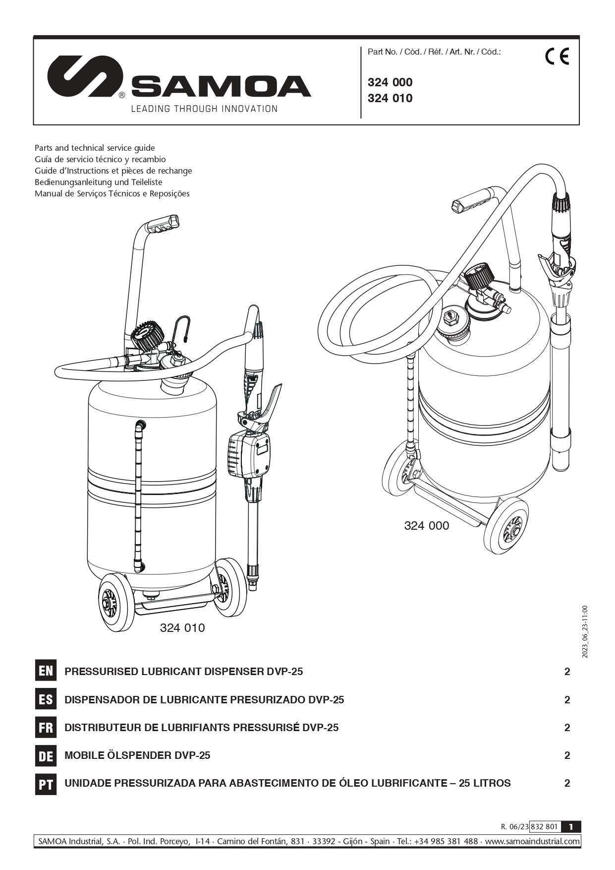 324000, 324010 - Product Manual