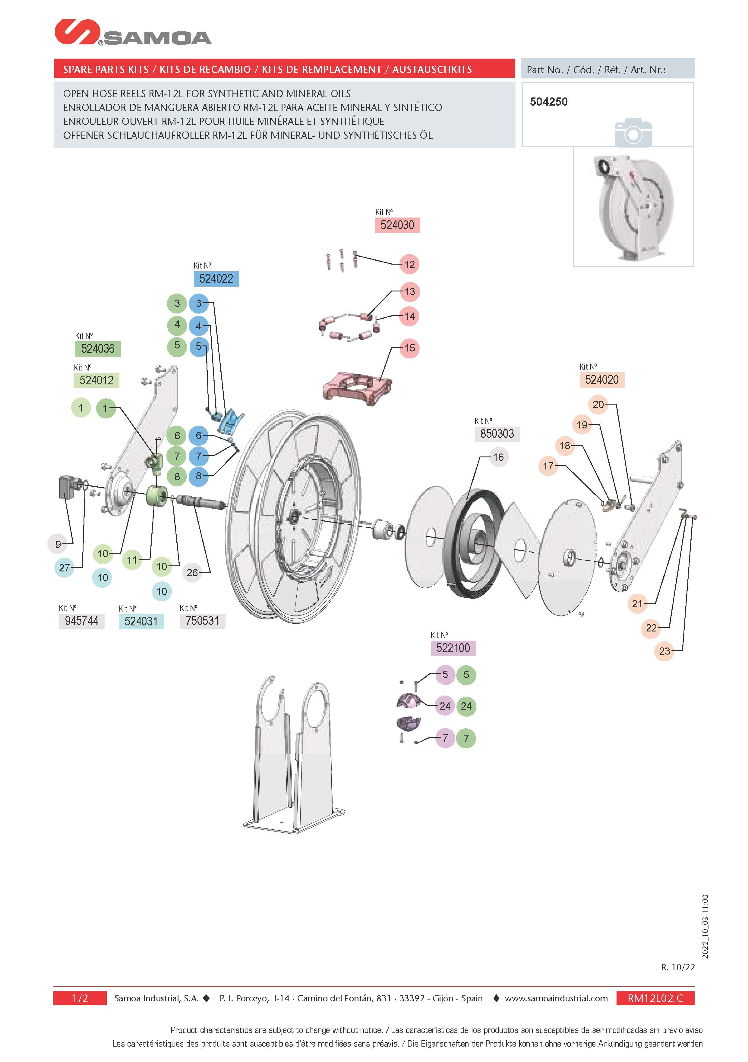 504250 - Spare Parts Listing