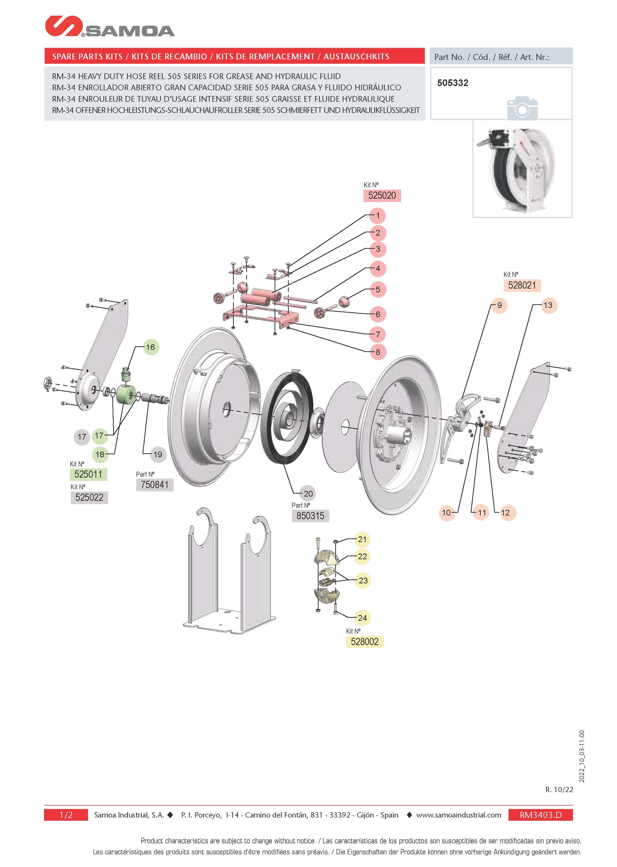 505332 - Spare Parts Listing