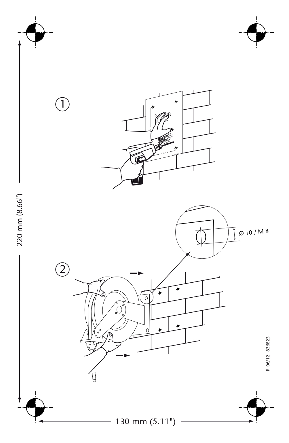 506XXX (RM-12S) - Wall Mounting Instructions