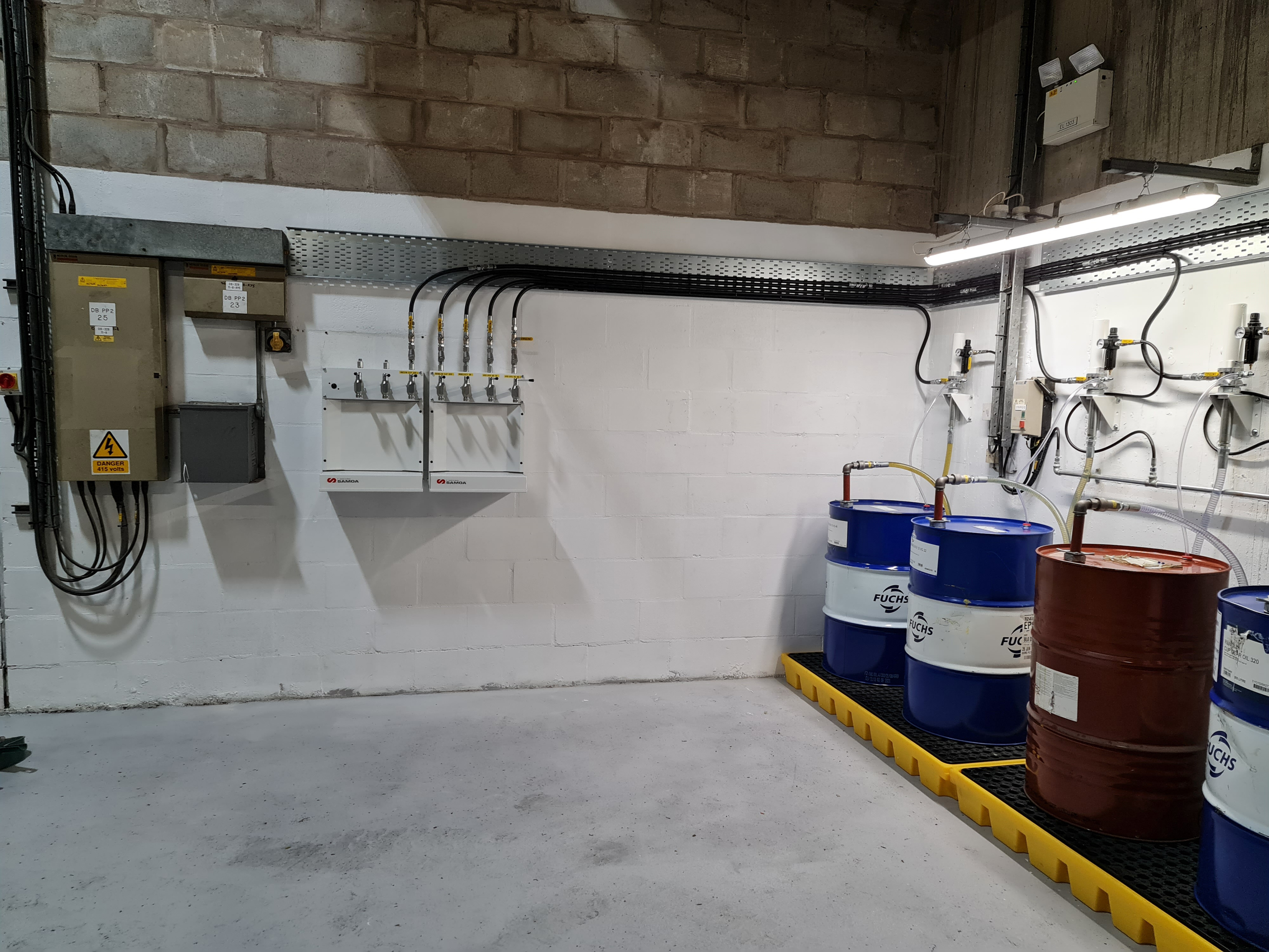 Oil Dispensing Station at Paper Mill SAMOA Ltd