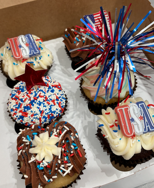 4TH OF JULY CLASSIC CUPCAKES - 6 BOX