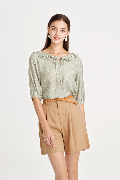Dot Frill Top