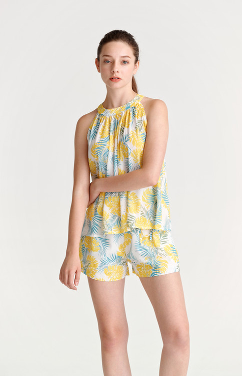 Tropical Print Shorts