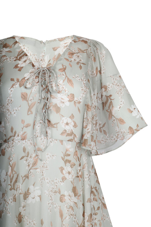 Floral Chiffon Mini Dress