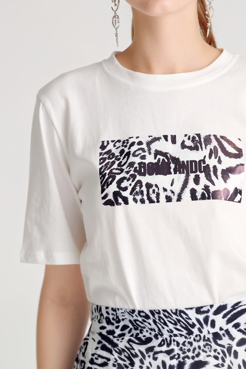 Animal Print Jersey Top