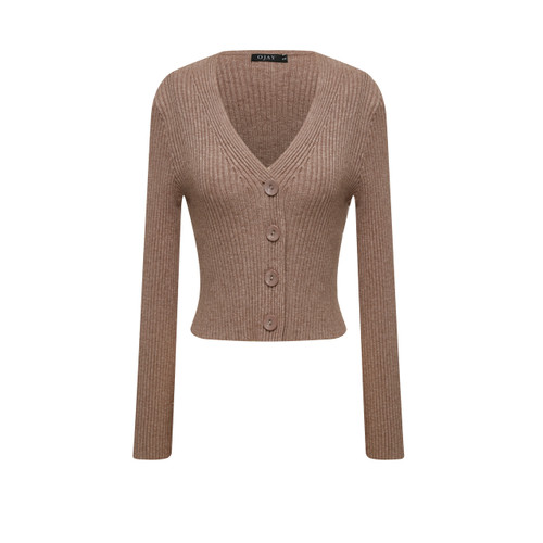 big button short cardigan