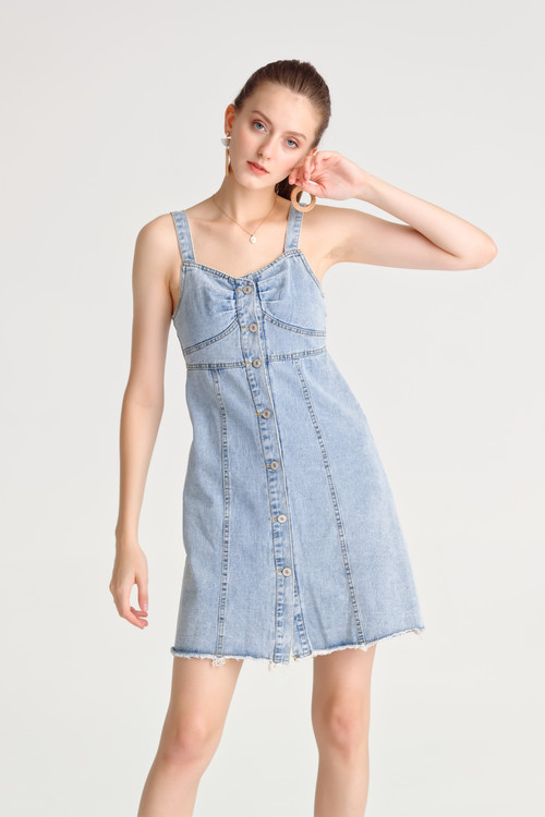 Denim Pinafore Dress_10062