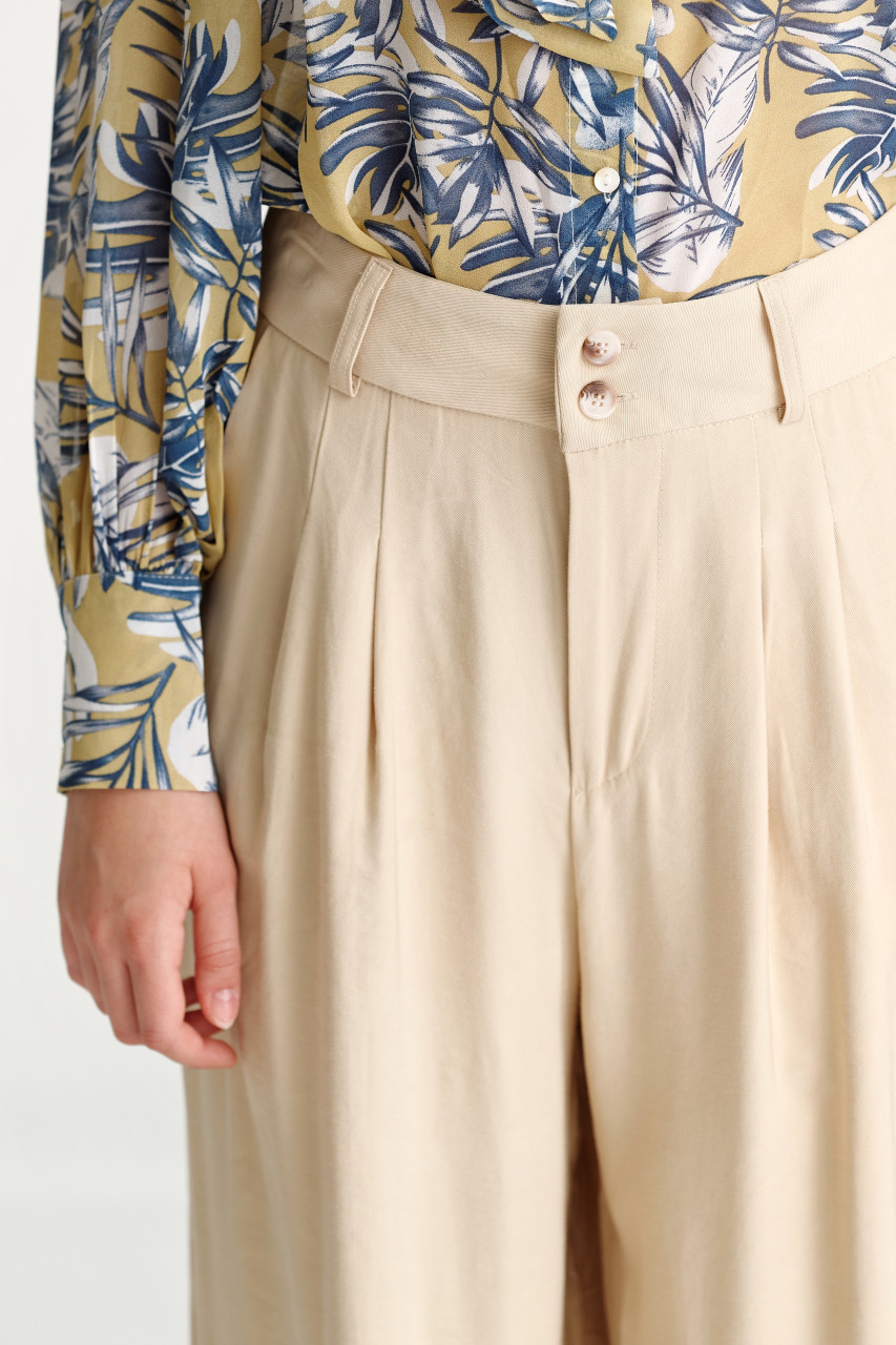 Rayon Wide Leg Pants - OJAY