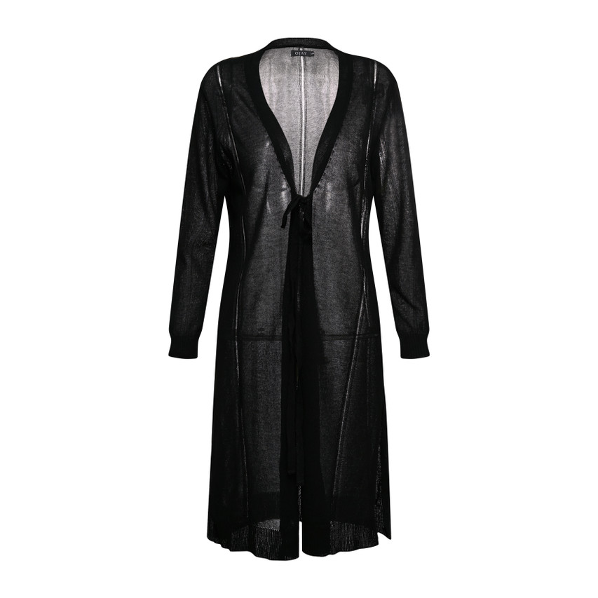 Sheer Knit Long Cardigan OJAY