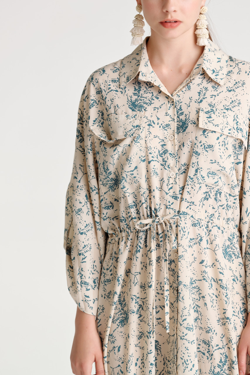 Print Shirt Dress - OJAY
