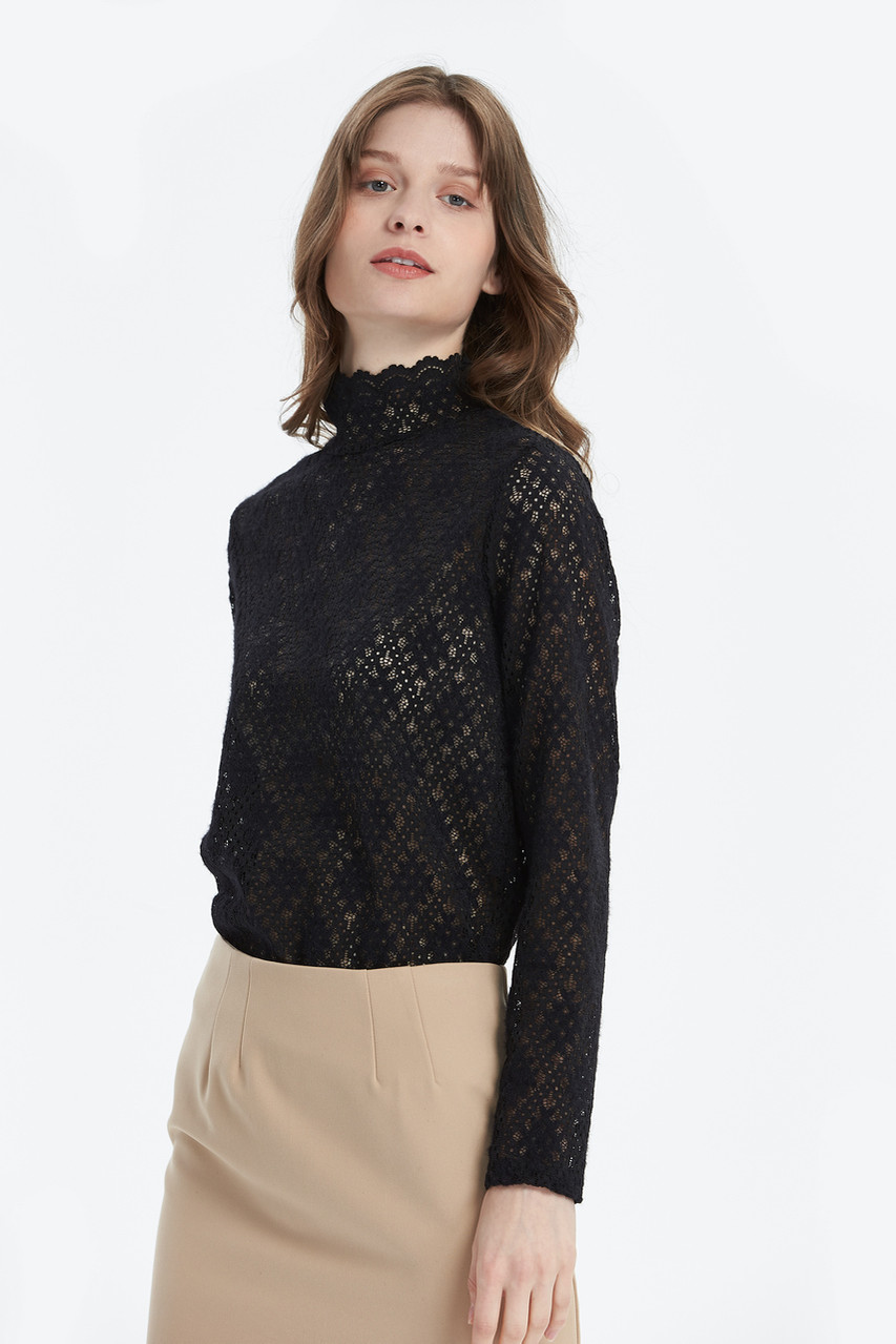 リバーシブルタイプ mame Organdie Lace High-Neck Tops - 通販 - www