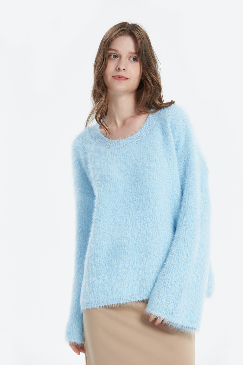 FLUFF YARN KNIT TOPS