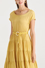 Belted Tiered Dress