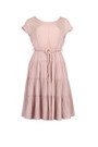 Belted Tiered Dress