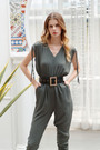 Jersey Belted Jumpsuit