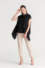 Satin Layered Hem Shirt