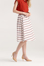 Multi Stripe Belted Skirt