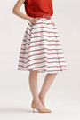 Multi Stripe Belted Skirt