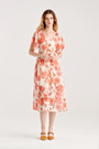Flower Print Chiffon Dress