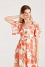 Flower Print Chiffon Dress
