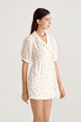 Dot Double-Breast Mini Dress