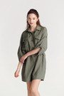 Long Sleeve Safari Playsuit