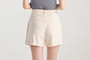 Linen Blend Cuffed Shorts