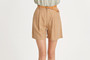Tuck Belted Shorts
