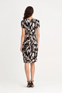 Leaf Print Pleats Dress
