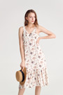 Floral Frilled Hem Dress