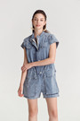 Denim Safari Playsuit