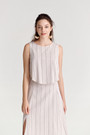 Linen like Stripe Tank Top