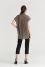 Dropped-Shoulder Sleeveless Shirt