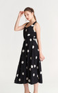Dot Back-Tie Dress