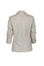 White Turn-up Sleeve Blazer