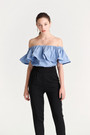 Off-Shoulder Wire-Frill Top