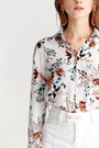 Flower Print Loose Fit Shirt