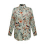 Flower Print Loose Fit Shirt