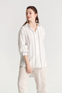 Linen like Stripe Shirt