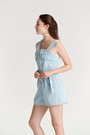Denim Pinafore Playsuit