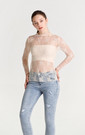 Sheer Lace Fitted Top